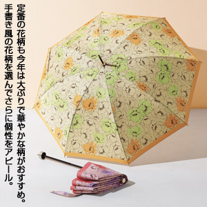 ニュアンスフラワー・晴雨兼用折りたたみ傘