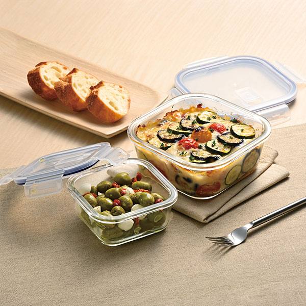 ブランジェリーメール・耐熱ガラス容器2サイズセット