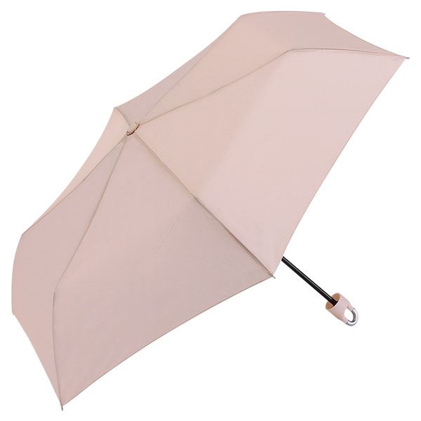 カラビナ付折りたたみ傘(ピンク)