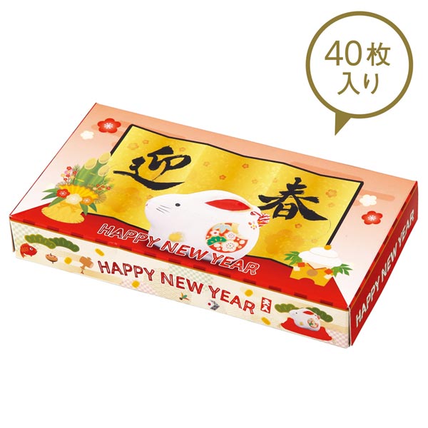 干支BOXティッシュ(卯)40W