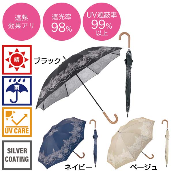 クラシックレース・晴雨兼用長傘