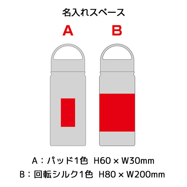 ビーサイド・真空二重ハンドル付きマグボトル 500ml(ホワイト)