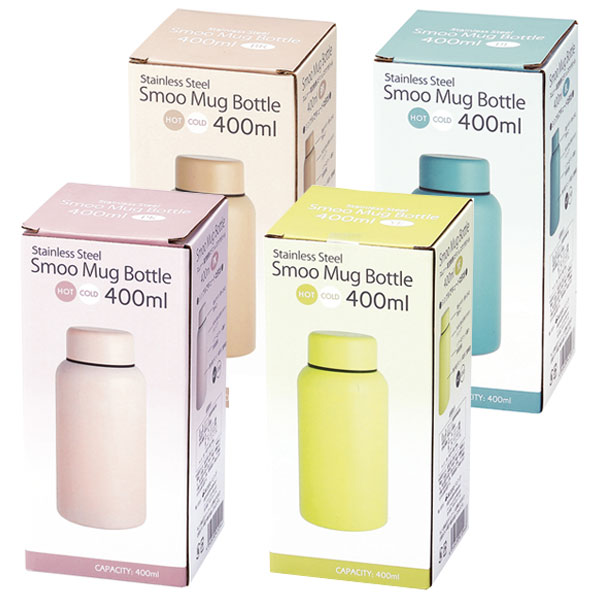Smoo・真空二重構造ステンレスボトル400ml