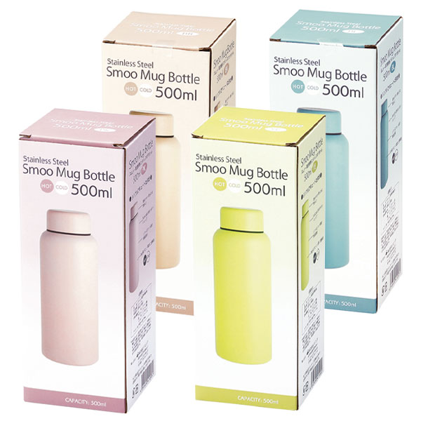 Smoo・真空二重構造ステンレスボトル500ml
