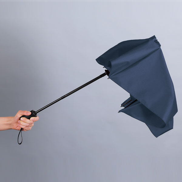 自動開閉耐風折りたたみ傘(ネイビー)