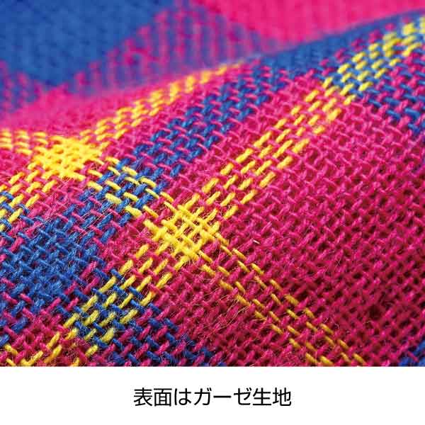 チェック柄ガーゼ&パイルミニタオル