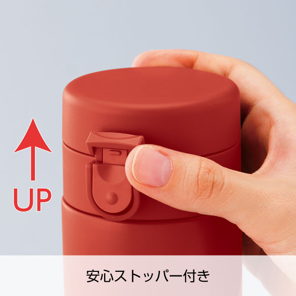セルトナ・ワンタッチ式真空ステンレスボトル(レッド)