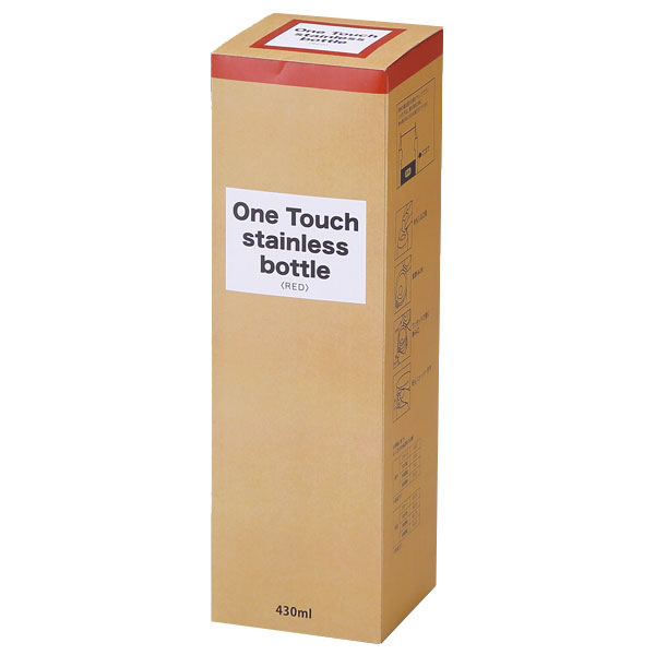 セルトナ・ワンタッチ式真空ステンレスボトル(レッド)