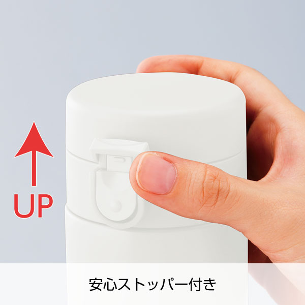 セルトナ・ワンタッチ式真空ステンレスボトル(ホワイト)