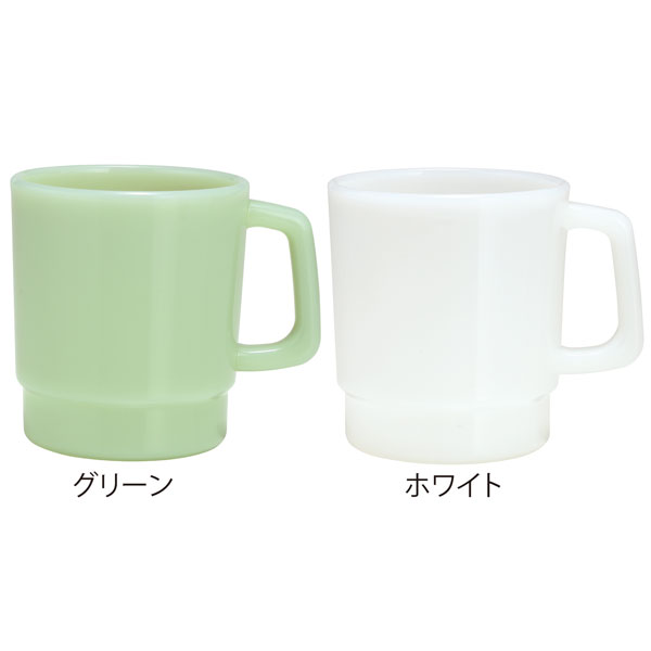 ミルクガラススタイル マグカップ(グリーン)【グッズストアドット
