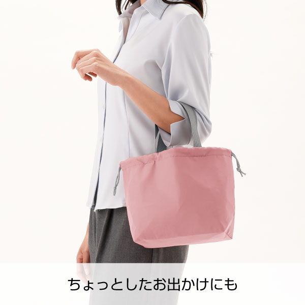 保冷温巾着バッグ(ピンク)