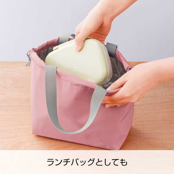 保冷温巾着バッグ(ピンク)