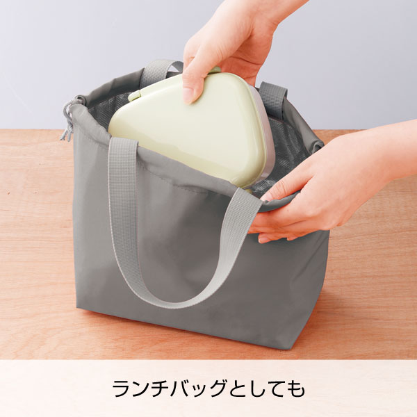 保冷温巾着バッグ(グレー)