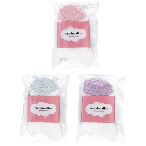 マシュマロボーダーソックス