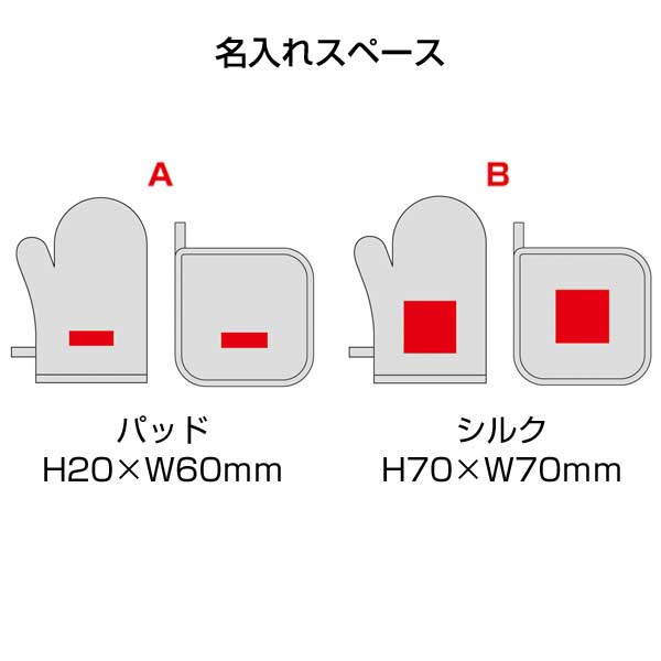 パステルキッチン ミトン&鍋敷き
