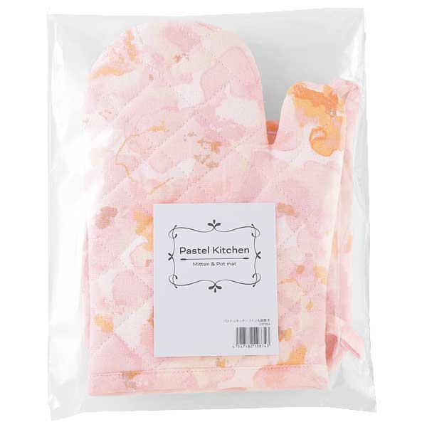パステルキッチン ミトン&鍋敷き