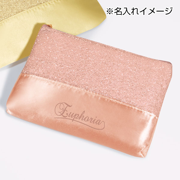 シャイニーナ・ラメスリムポーチ(ゴールド)