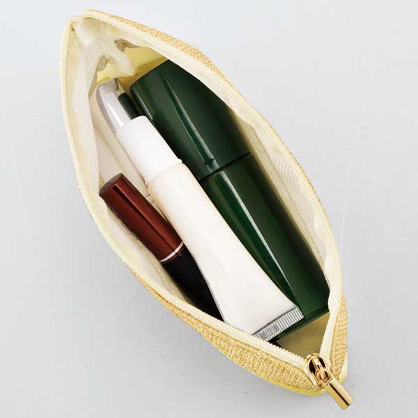 シャイニーナ・ラメスリムポーチ(ゴールド)