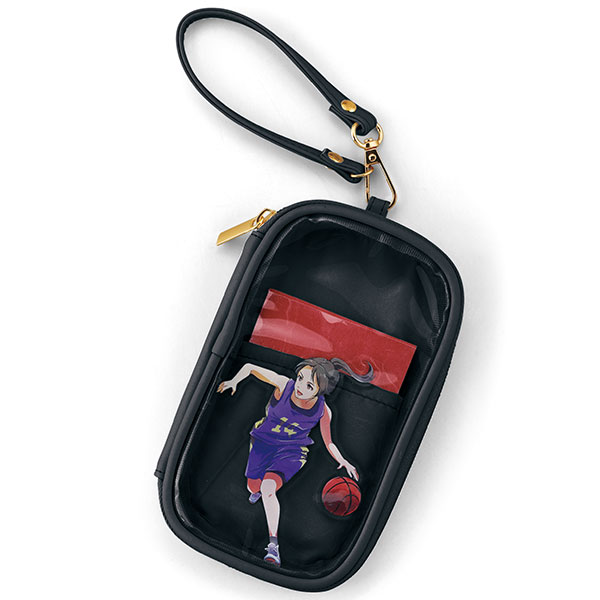 クリアキャリーポーチ(ストラップ付)(ブラック)