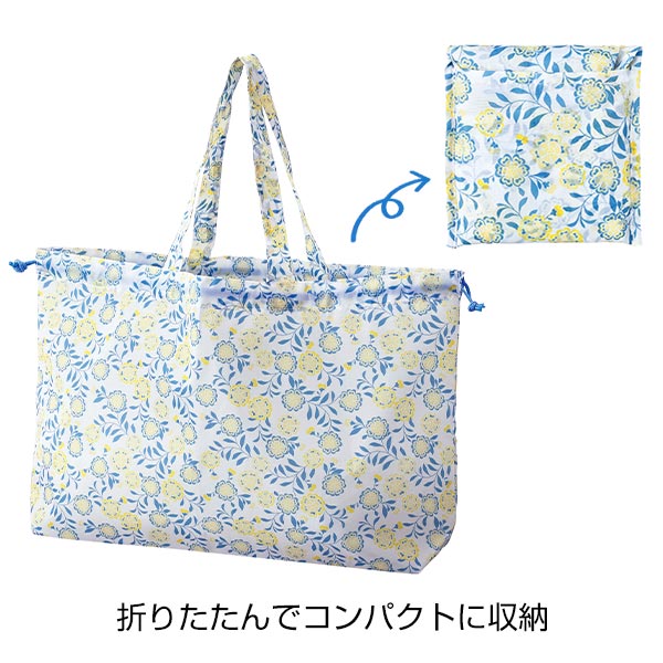 京都くろちく・ぽーたぶるれいんえこばっぐ(はっ水加工)(薄灰花usuzumibana)