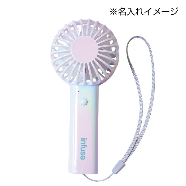 ノベルティ】大理石柄折りたたみハンディファン ラスト1点