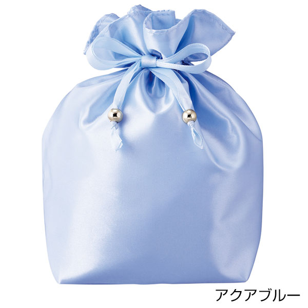 サテンキューブ巾着