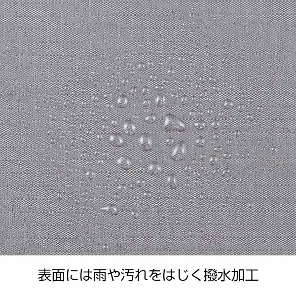 デイタフ・テントクロスポケット付きサコッシュ(撥水加工)(グレー)