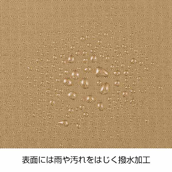 デイタフ・テントクロスポケット付きサコッシュ(撥水加工)(ベージュ)