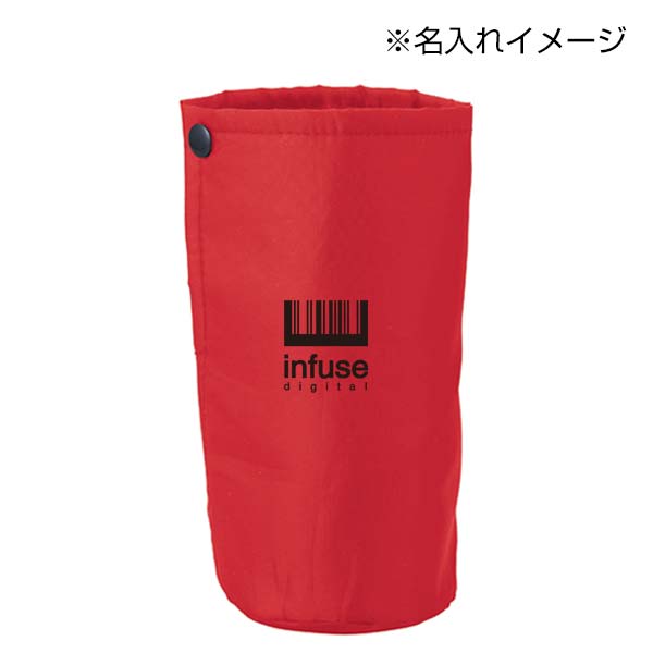 リフェロ・再生PETコンパクトボトルホルダー(カラビナ付き)(レッド)