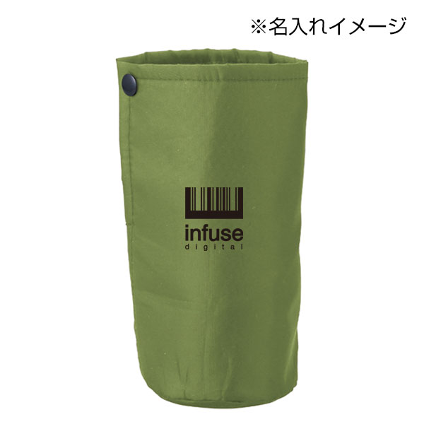 リフェロ・再生PETコンパクトボトルホルダー(カラビナ付き)(カーキ)