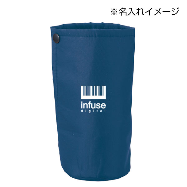 リフェロ・再生PETコンパクトボトルホルダー(カラビナ付き)(ネイビー)