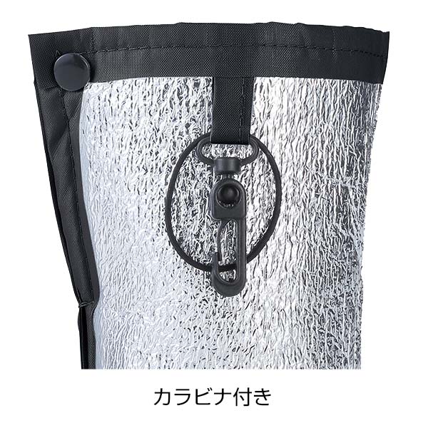 リフェロ・再生PETコンパクトボトルホルダー(カラビナ付き)(ブラック)