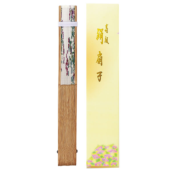 花うたげ シルク扇子(萩)