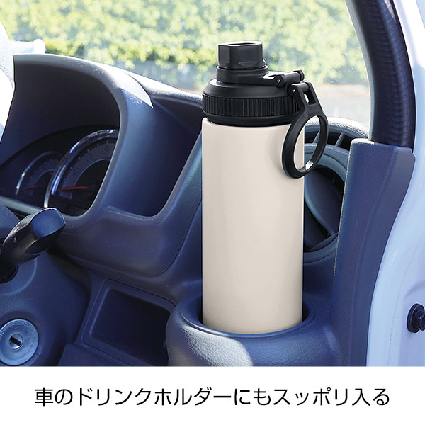 ウェルフ・直飲み真空ステンレスボトル(450ml)(ホワイト)