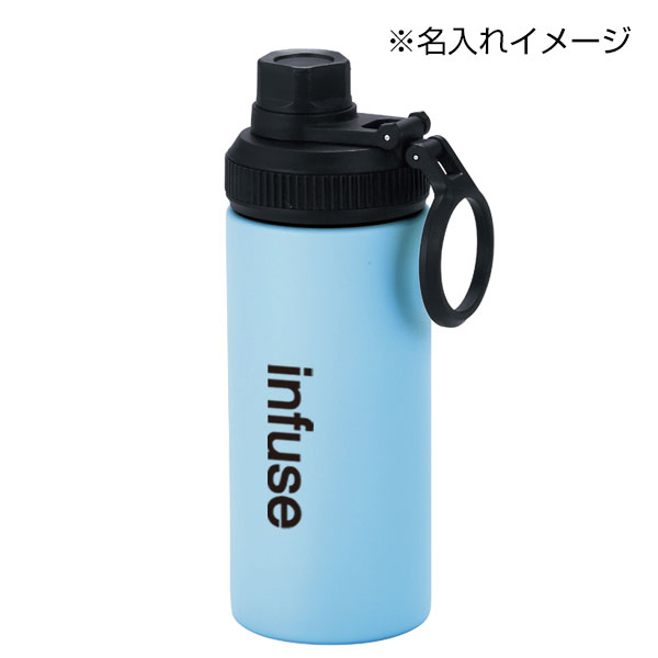 ウェルフ・直飲み真空ステンレスボトル(450ml)(ブルー)