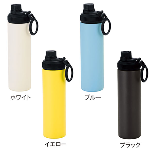 ウェルフ・直飲み真空ステンレスボトル(650ml)(ブルー)