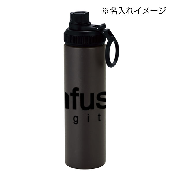 ウェルフ・直飲み真空ステンレスボトル(650ml)(ブラック)