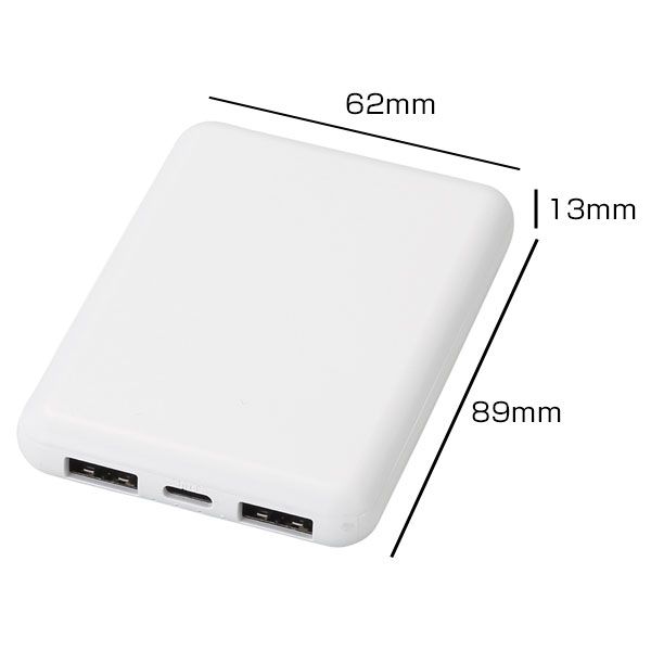 モバイルバッテリー　薄型　5000m Ah まとめ売り 急速充電モバイルバッテリー5000（薄型軽量）（SNS-0601044