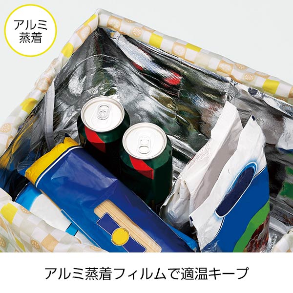 京都くろちく・保冷巾着しょっぴんぐばっぐ(れんこん市松)