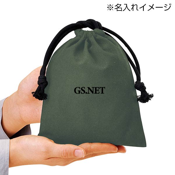 スフィア・リサイクルコットン巾着(S)(カーキ)