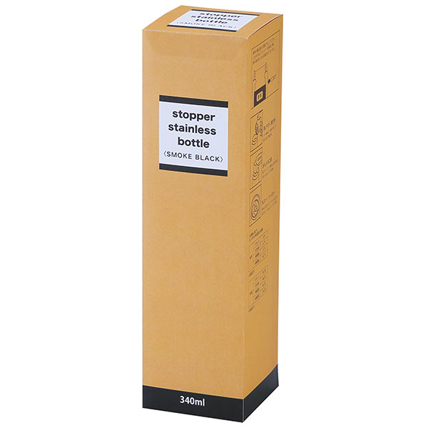 セルトナ・真空ステンレスボトル(ストッパー付き)(スモークブラック)