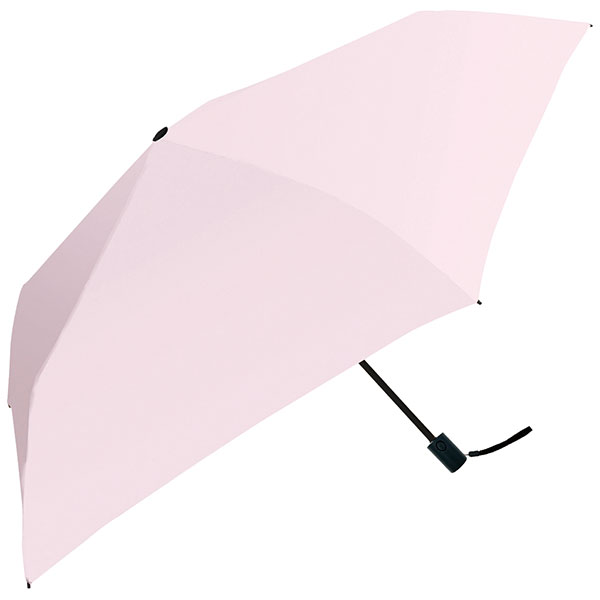 晴雨兼用 自動開閉耐風折りたたみ傘(パウダーピンク)
