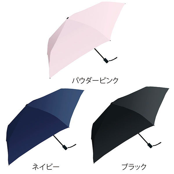 晴雨兼用 自動開閉耐風折りたたみ傘(パウダーピンク)