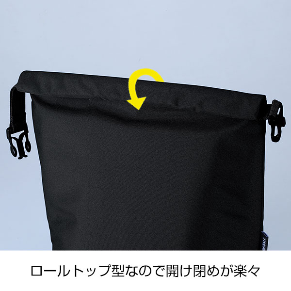 サーモス・保冷ロールトップバッグ5（ブラック）RFK【グッズストア