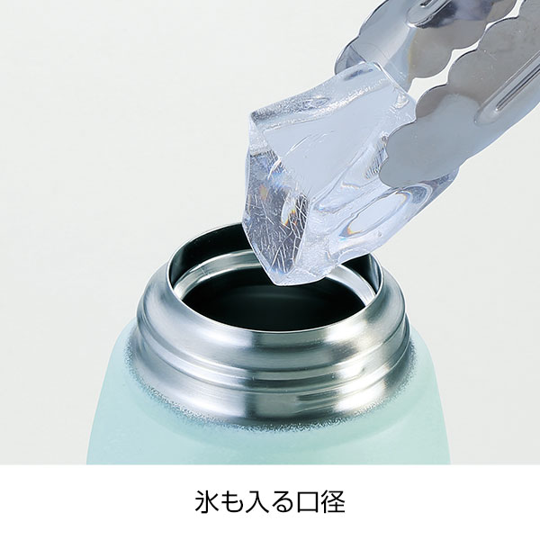 サーモス・真空断熱キャリーループ付きワンタッチボトル1L(ミントブルー)