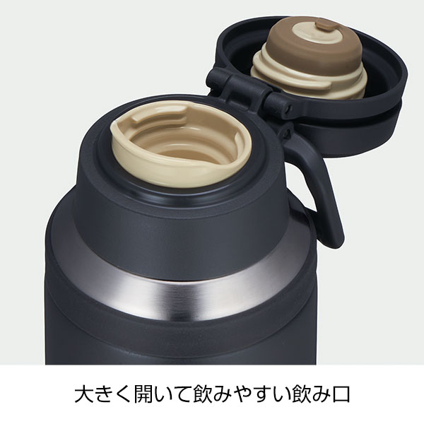 サーモス・真空断熱ケータイマグ1.0L(チャコール)JOY