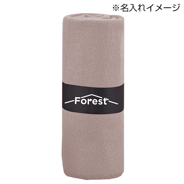 ベルト付きフリースブランケット(ライトグレー)