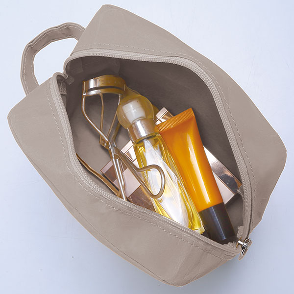 イークラフト・ウォッシャブルペーパースクエアポーチ(グレー)