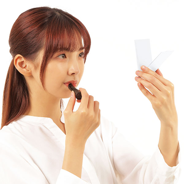 ハンディコンパクトミラー(ホワイト)