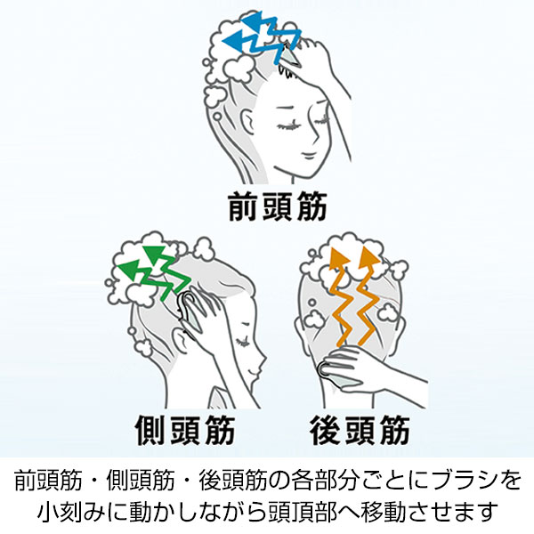 立て置き出来るフック穴付きシャンプースパブラシ(ハード)